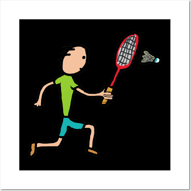 Badminton Wall Art by Mark Ewbie